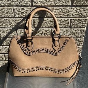 Fabulous Age - Taupe - Wave Studded Tote